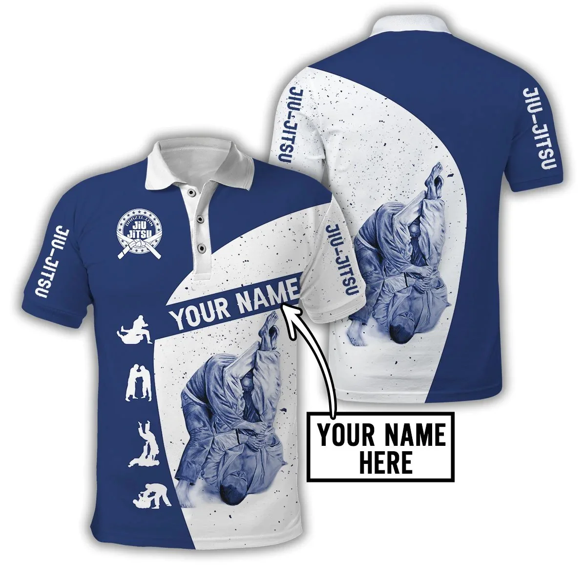 Men'S Fashion Names - Nome personalizado jiu jitsu 3d todo