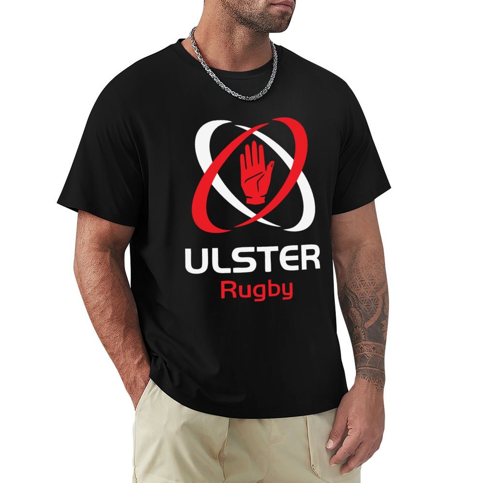 Mens Fashion Rugby Shirts - IRFU - Camiseta com design icônico
