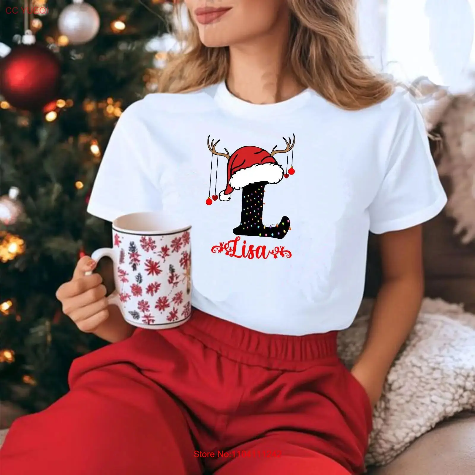 Men'S Fashion Names - Camiseta Familiar de Natal Personalizada com