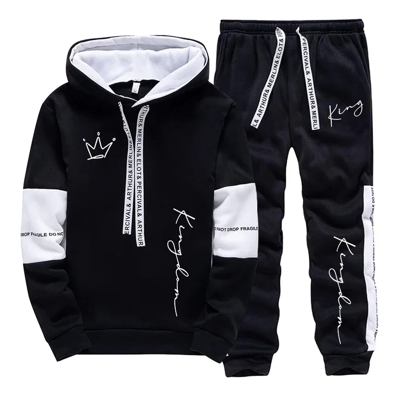 Men Fashion King - Conjunto Masculino de Moletom com Capuz