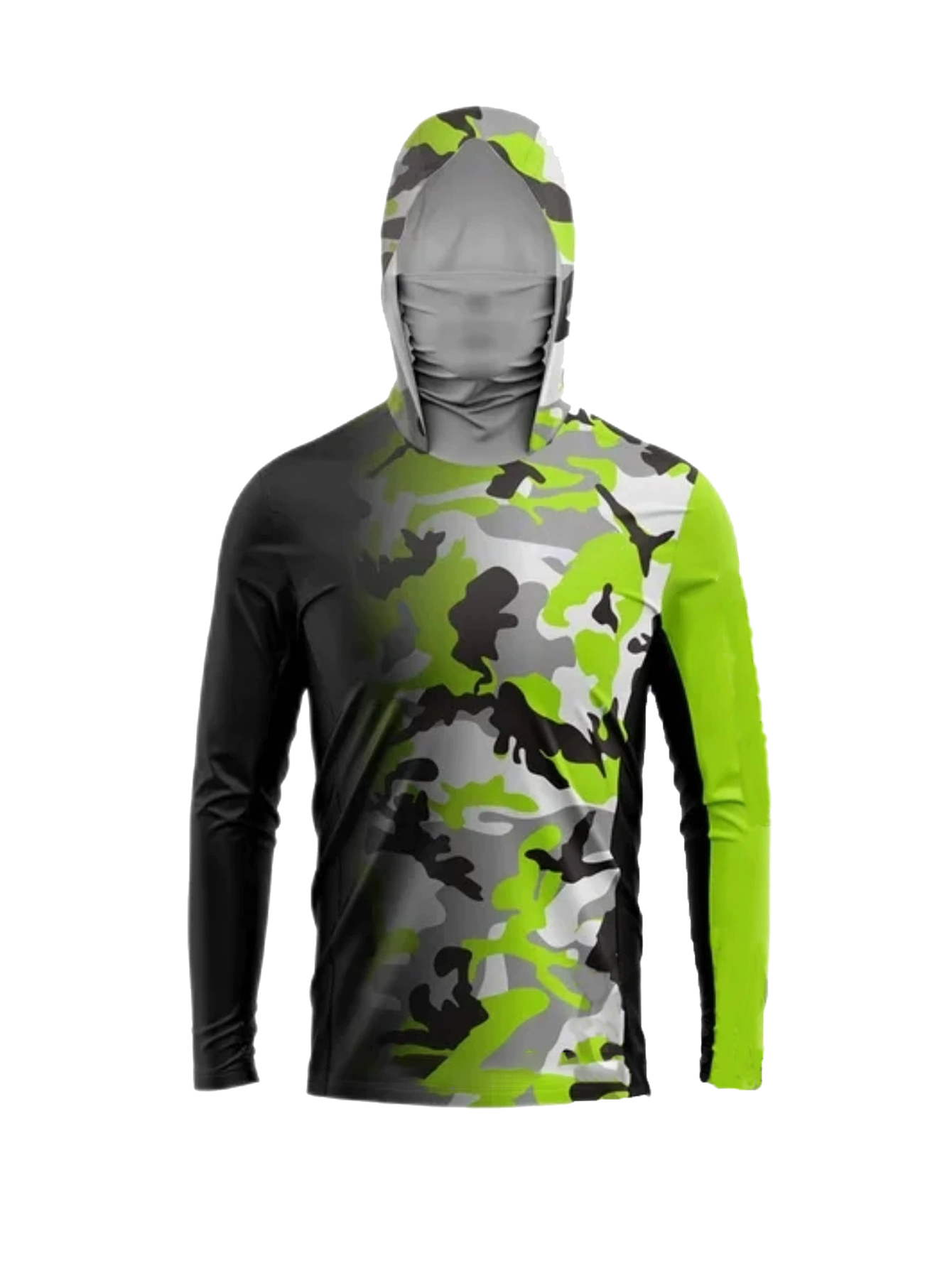 Military Shirt Men - Camiseta de Manga Longa com Capuz