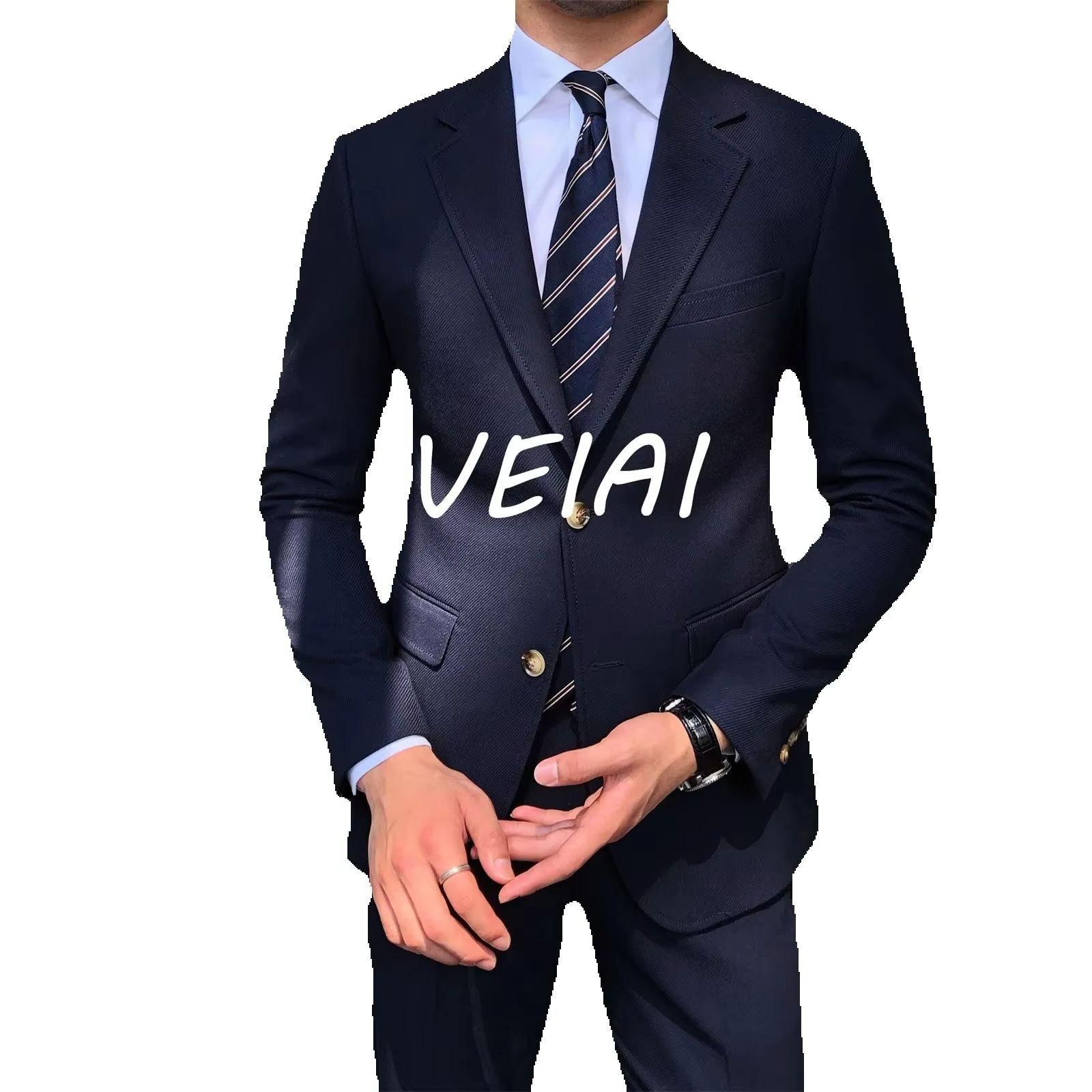 Mens Fashion Blazer - Terno Masculino Slim Fit Borgonha com