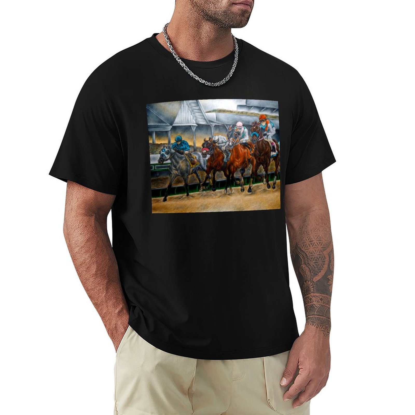 Men'S Fashion Kentucky Derby - Camiseta Kentucky Derby 2021 com estampa