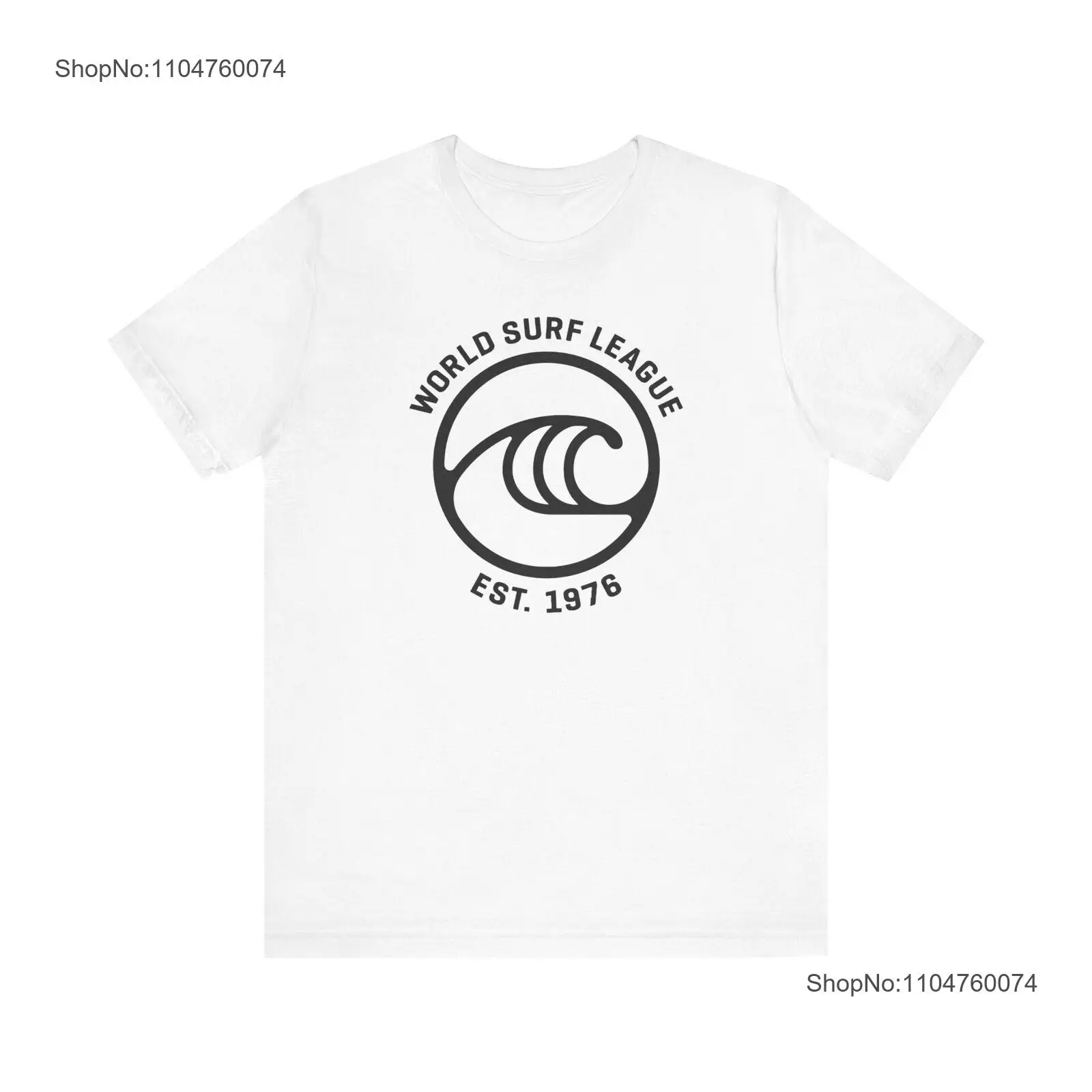 Mens Fashion World - Camiseta da liga mundial de surf,