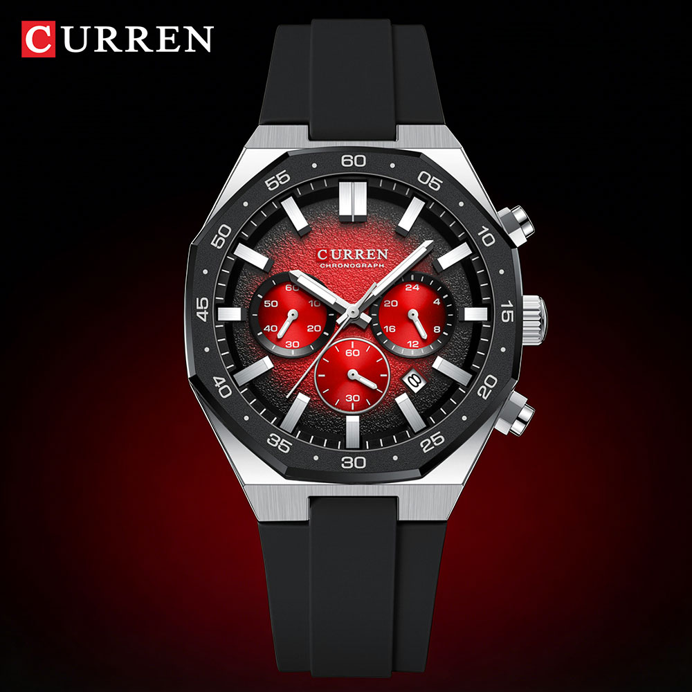 Mens Fashion Watch - Relógio Esportivo Casual Masculino CURREN com