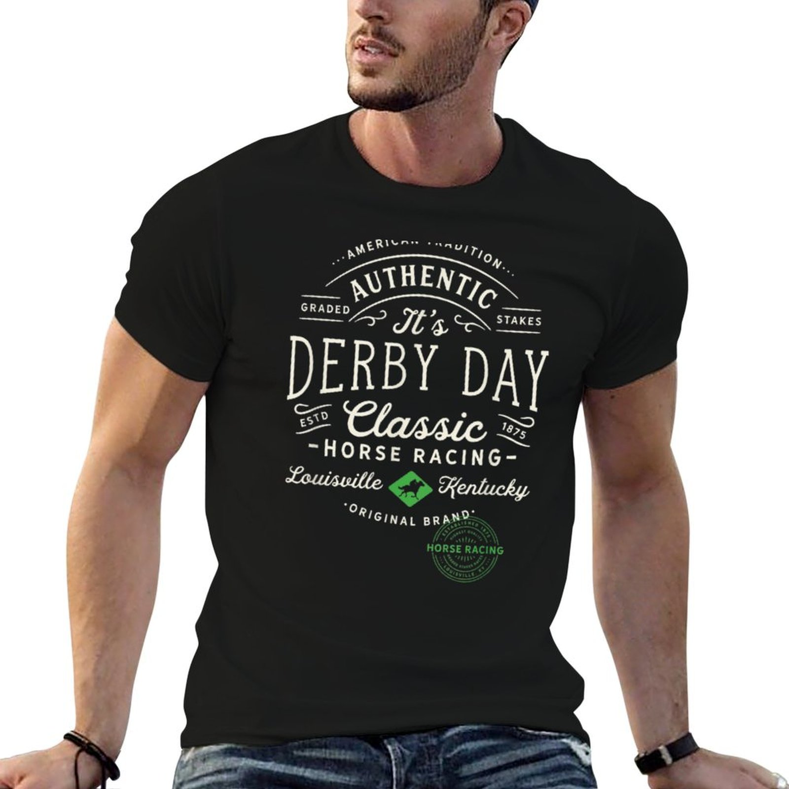 Men'S Fashion Kentucky Derby - Camiseta Kentucky Derby Kentucky (1) Camiseta