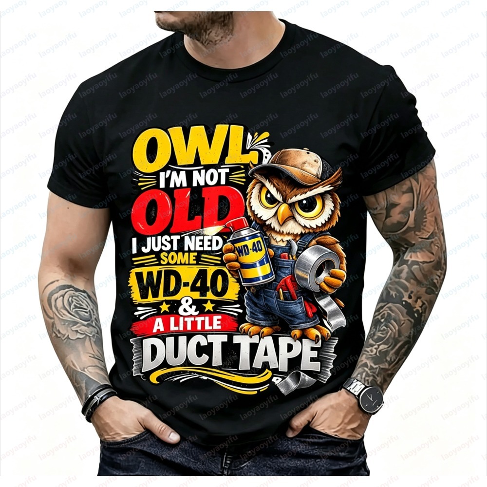 Mens Fashion In 40S - Camiseta masculina de verão com manga