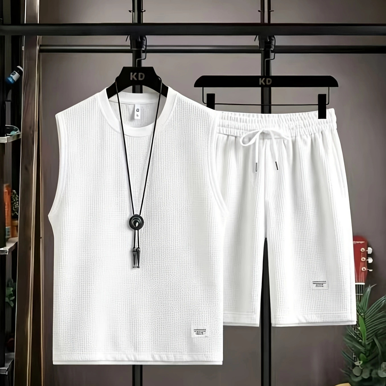 Conjunto de colete masculino d - Mens Fashion Summer avaliação e preço
