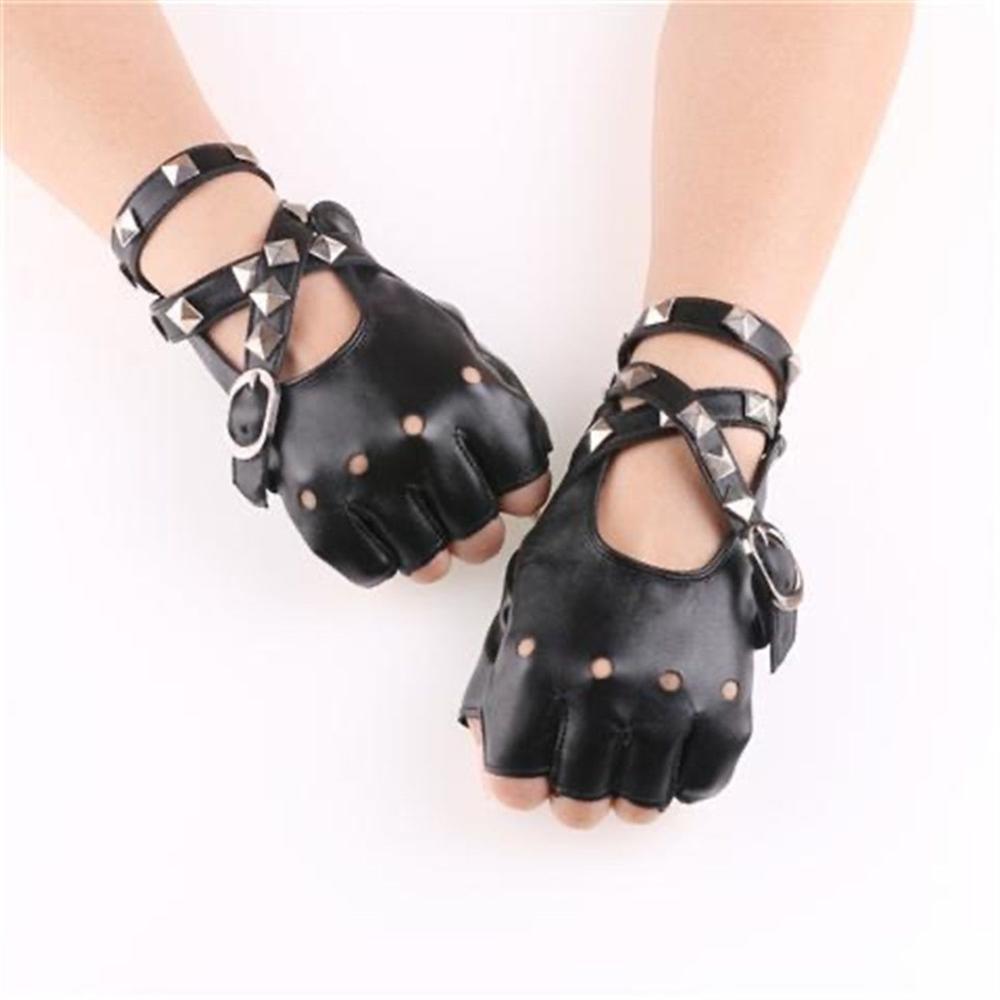Unisex Fingerless Driving PU L - Driving Gloves Leather avaliação e preço
