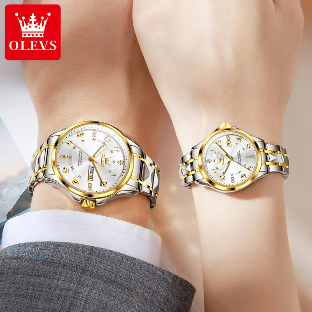 OLEVS 2910 Relógios de Casal C - Mens Fashion In 40S avaliação e preço