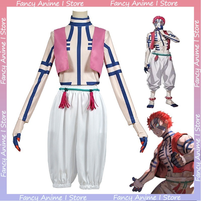 Fantasia de Cosplay Akaza de A - Mens Fashion Vest avaliação e preço