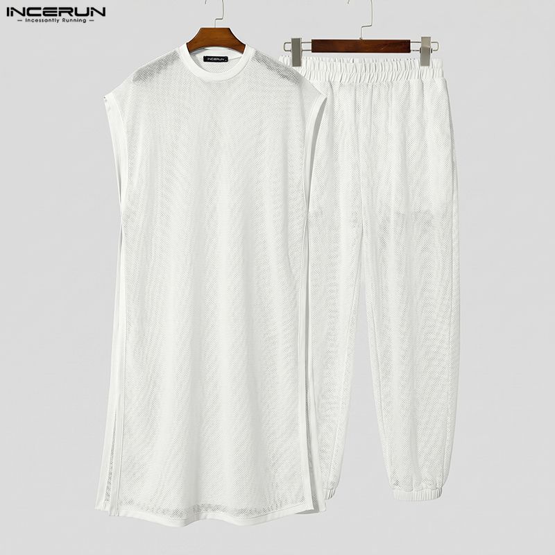 Conjuntos Masculinos INCERUN:  - Mens Fashion Vest avaliação e preço