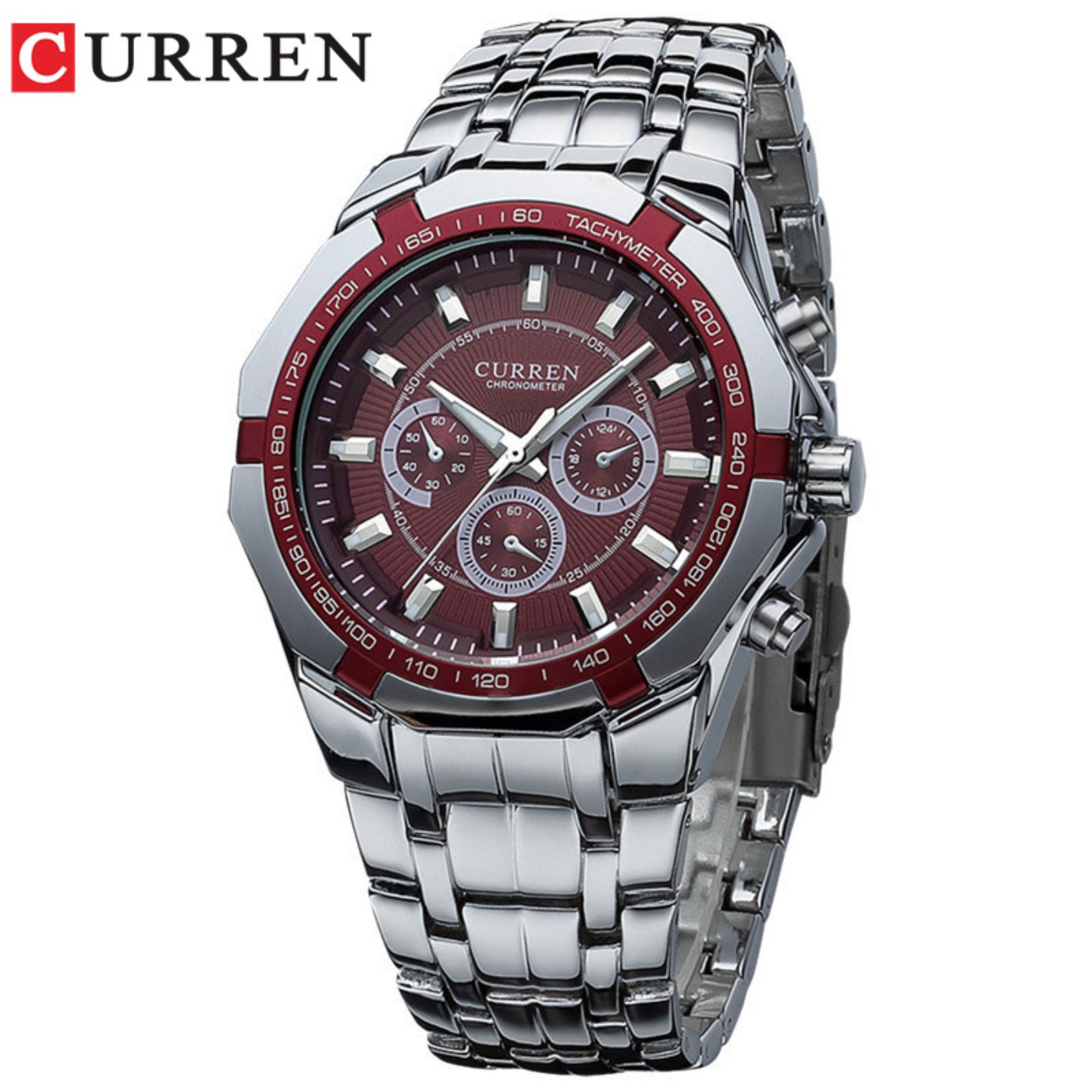 Relógio Masculino de Luxo CURR - Mens Fashion Watch avaliação e preço