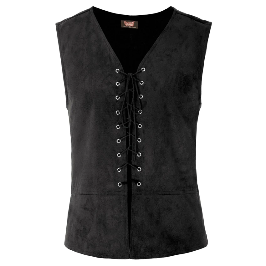 Colete Masculino Punk Medieval - Mens Fashion Vest avaliação e preço