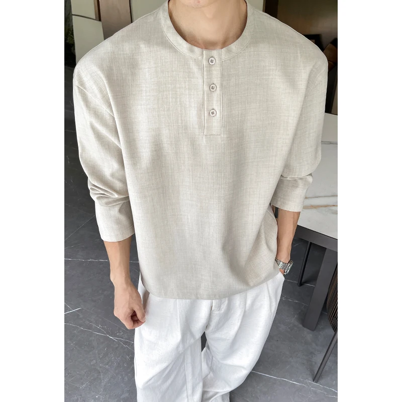 Camisa Masculina Casual de Lin - Mens Fashion Summer avaliação e preço