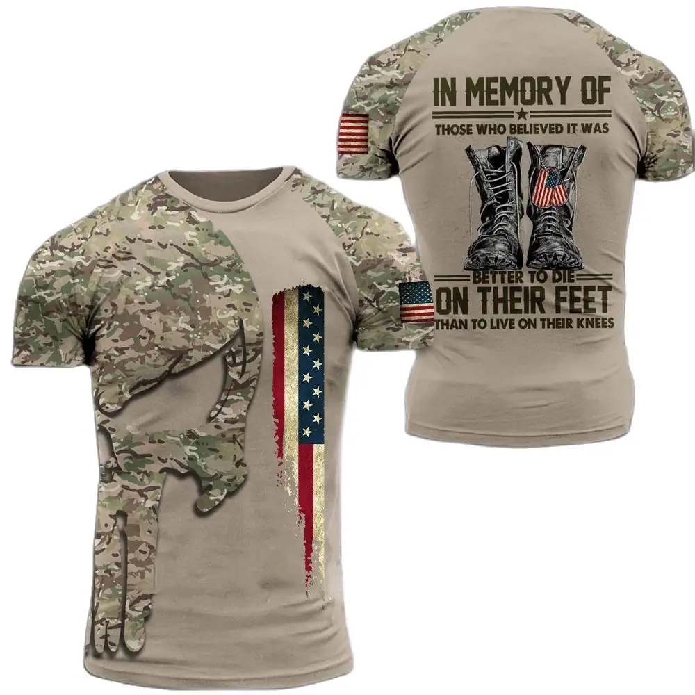 Camiseta militar estampada mas - Military Shirt Men avaliação e preço