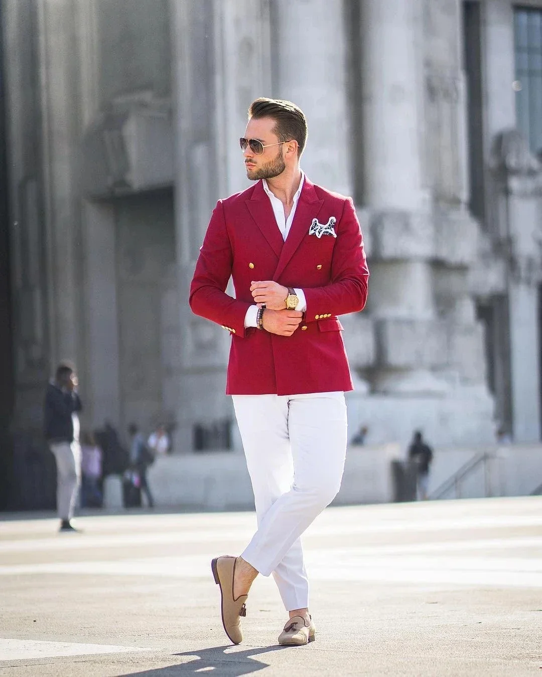 Conjunto de Terno Masculino Ca - Mens Fashion Blazer avaliação e preço