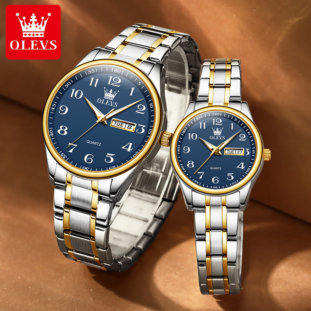 Olevs 5567 marca casal relógio - Mens Fashion In 40S avaliação e preço