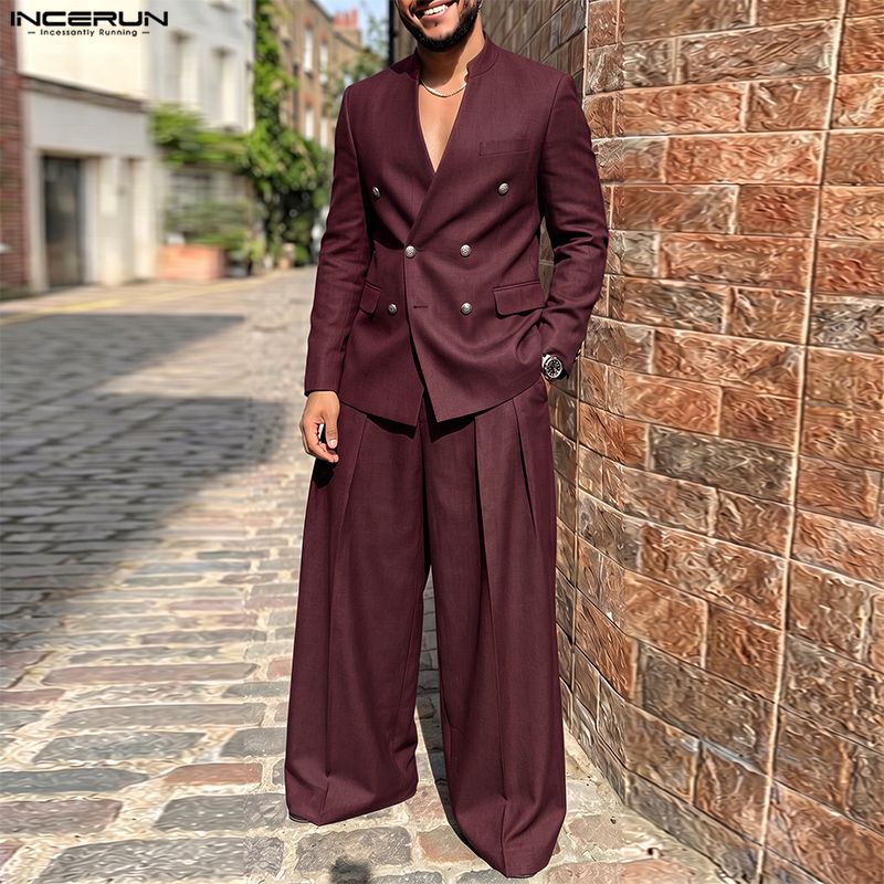 Conjuntos Masculinos INCERUN,  - Mens Fashion Blazer avaliação e preço