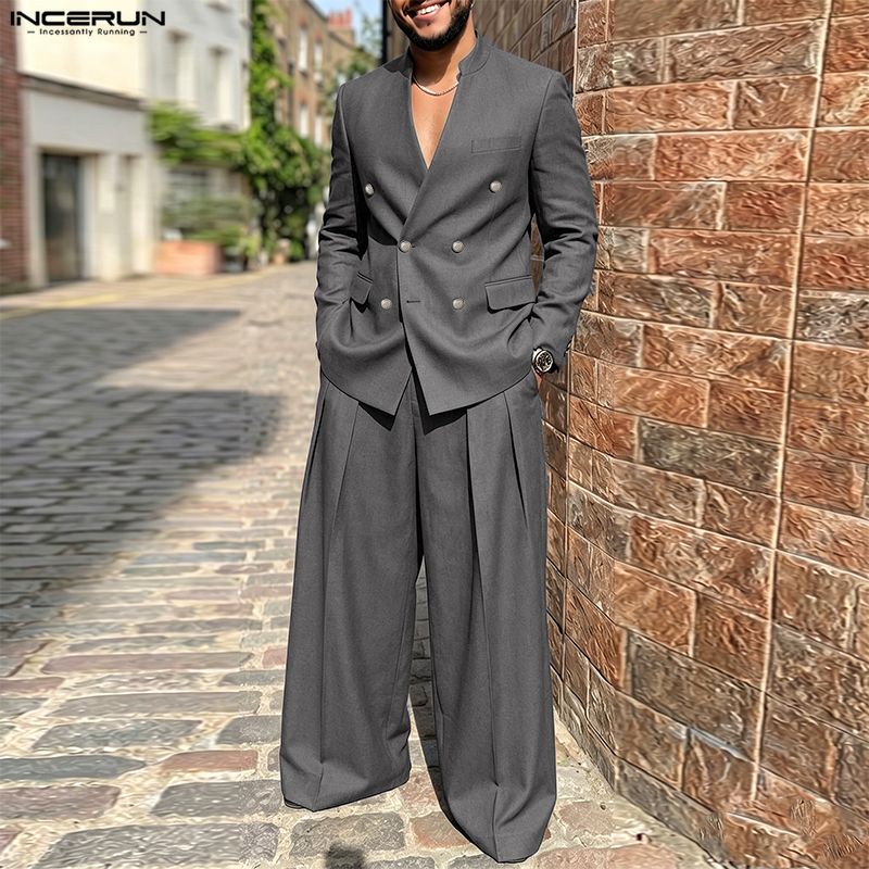 Conjuntos Masculinos INCERUN,  - Mens Fashion Blazer avaliação e preço