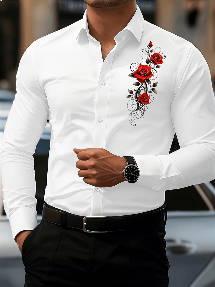 Camisa Masculina de Manga Long - Mens Fashion Summer avaliação e preço