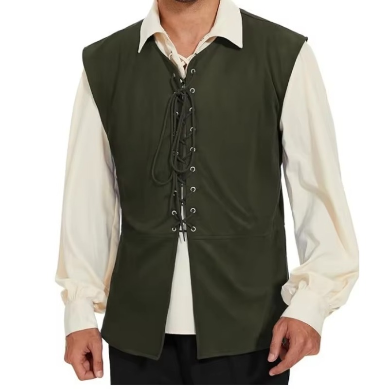 Colete Masculino Medieval Rena - Mens Fashion Vest avaliação e preço