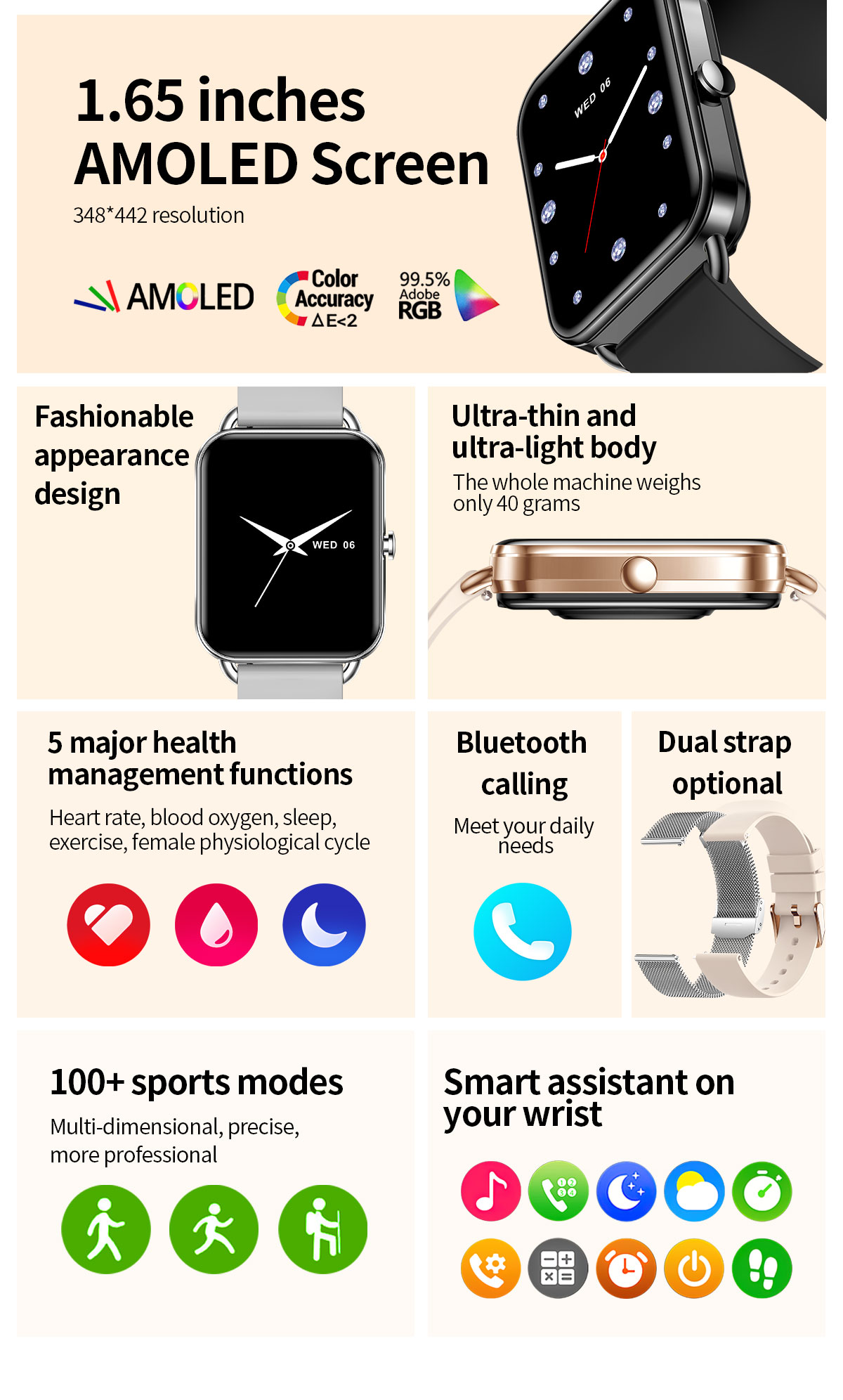 2024 relógio inteligente andro - Mens Fashion World avaliação e preço